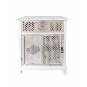 Comoda lemn alb maro 53 x 32 x 79 cm