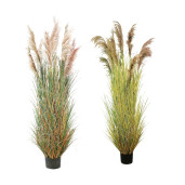Set 2 ghivece Pampas artificial 24,5 x 280 cm