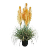 Pampas artificial in ghiveci 24 x 150 cm