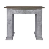 Masca semineu decorativa lemn gri maro 113 x 26 x 100 cm