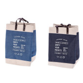 Set 2 cosuri rufe, depozitare panza multicolora 37 x 37 x 53 xm