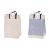 Set 2 cosuri rufe, depozitare panza multicolora 38 x 38 x 55 cm