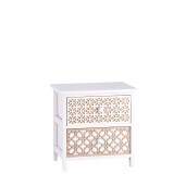 Comoda lemn alb maro 40 x 29 x 42 cm