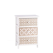 Comoda lemn alb maro 40 x 29 x 58 cm