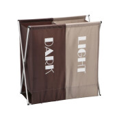 Cos rufe 2 compartimente, panza rama metal 63 x 30 x 64 cm