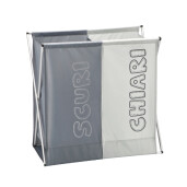 Cos rufe 2 compartimente, panza rama metal II 63 x 30 x 64 cm