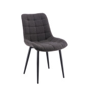 Set 4 scaune catifea gri Arles 49,5 x 64,5 x 84,5 cm