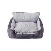 Culcus animale textil gri alb 50 x 40 x 27 cm
