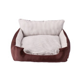 Culcus animale textil maro alb 50 x 40 x 27 cm