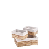 Set 3 cosuri depozitare 25,5 x 17 x 12,5 cm,  40 x 30 x 15 cm