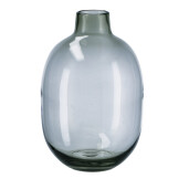 Vaza flori sticla gri 24 x 26 cm