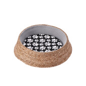 Culcus animale, sfoara natur bumbac alb negru 49 x 11,5 cm