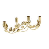 Sfesnic 4 lumanari fier auriu 37 x 5 x 12 cm