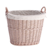 Cos depozitare lemn rachita natur 43,5 x 33 x 40 cm