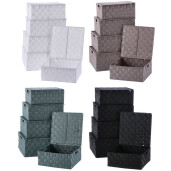 Set 20 cutii depozitare 28 x 28 x 12, 30 x 30 x 13, 32 x 32 x 14, 34 x 34 x 15, 36 x 36 x 16 cm