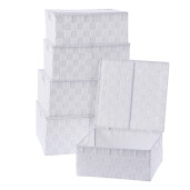 Set 20 cutii depozitare 28 x 28 x 12, 30 x 30 x 13, 32 x 32 x 14, 34 x 34 x 15, 36 x 36 x 16 cm
