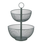 Cos dublu fier gri antracit 31 x 41 cm