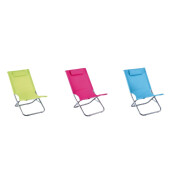 Set 3 sezlonguri gradina pliabile 75 x 48,5 x 77 cm