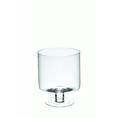 Vaza flori sticla transparenta 19 x 24 cm