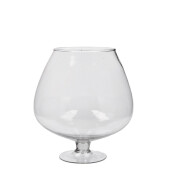 Vaza flori sticla transparenta 22 x 25 cm