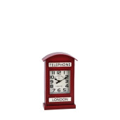 Ceas masa Cabina Telefonica metal multicolor 18 x 6,5 x 29 cm