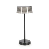 Veioza cu led otel negru Caral Ø15,4x36,5h