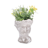 Plante artificiale in ghiveci, galbene verzi 14 x 14 x 30 cm