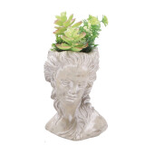 Plante artificiale suculente verzi in ghiveci 18 x 14 x 34 cm