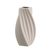 Vaza flori ceramica bej Tribeca 16 x 16 x 34 cm