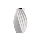 Vaza flori ceramica alba Tribeca  21,5 x 21,5 x 44,5 cm