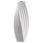 Vaza flori ceramica alba Tribeca 22 x 22 x 68 cm