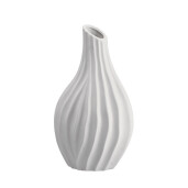 Vaza flori ceramica alba Tribeca 19,5 x 15 x 31 cm