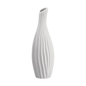 Vaza flori ceramica alba Tribeca 19,5 x 15,5 x 55 cm