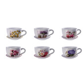 Set 6 ghivece flori ceramica multicolora Ceasca 30 x 22,5 x 15 cm