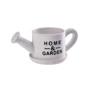 Ghiveci flori ceramica alba neagra Stropitoare Home Garden 33 x 16 x 13 cm