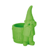 Ghiveci flori ciment verde Gnom 20 x 13,5 x 23 cm