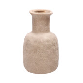 Vaza flori ceramica bej 13,5 x 22 cm