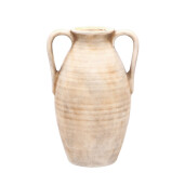 Vaza flori ceramica bej Amphora 22 x 17 x 30,5 cm