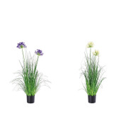 Set 2 flori artificiale in ghiveci 12,5 x 90 cm