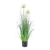 Flori artificiale in ghiveci verzi galbene 12,5 x 90 cm