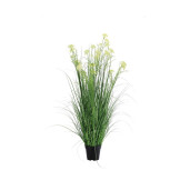 Floare artificiala in ghiveci verde galbena 17 x 120 cm