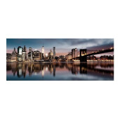 Set 2 tablouri decorative olegrafie pe panza City 120 x 40 cm
