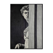 Set 2 tablouri decorative olegrafie pe panza Man 50 x 70 cm