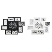 Set 2 rame foto perete plastic alb negru 10 x 15 cm, 61 x 46 cm