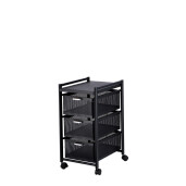 Raft fier negru 31,5 x 40,5 x 62 cm