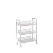 Carucior servire fier alb 44 x 26 x 63,5 cm