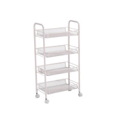 Carucior servire fier alb 44 x 26 x 83,5 cm