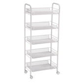 Carucior servire fier alb 44 x 26 x 102 cm