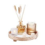 Set lumanare, suport lumanare, tava, parfum ambiental 100 ml