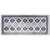 Covoras antiderapant textil alb gri 50 x 120 cm